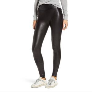 SPANX Faux Leather Leggings Black Size M